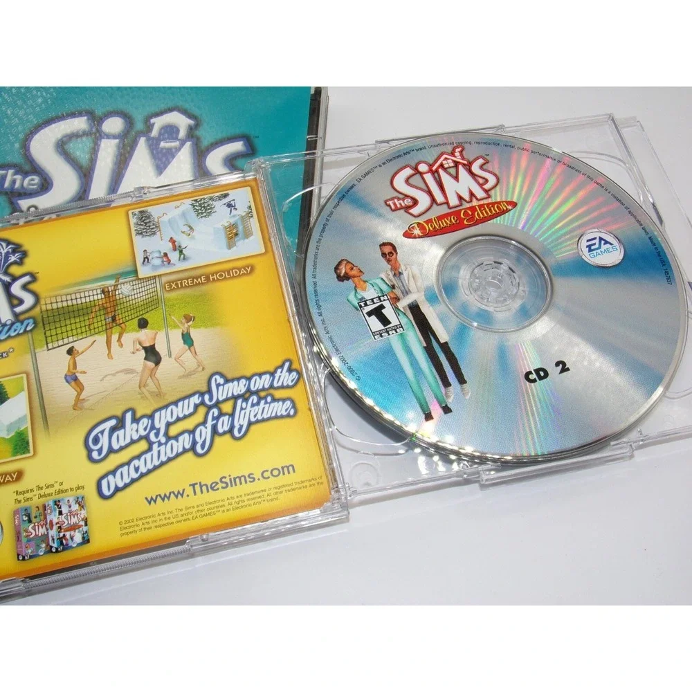 The Sims: Deluxe Edition + The Sims Unleashed Expansion (PC, 2002) EA, Maxis